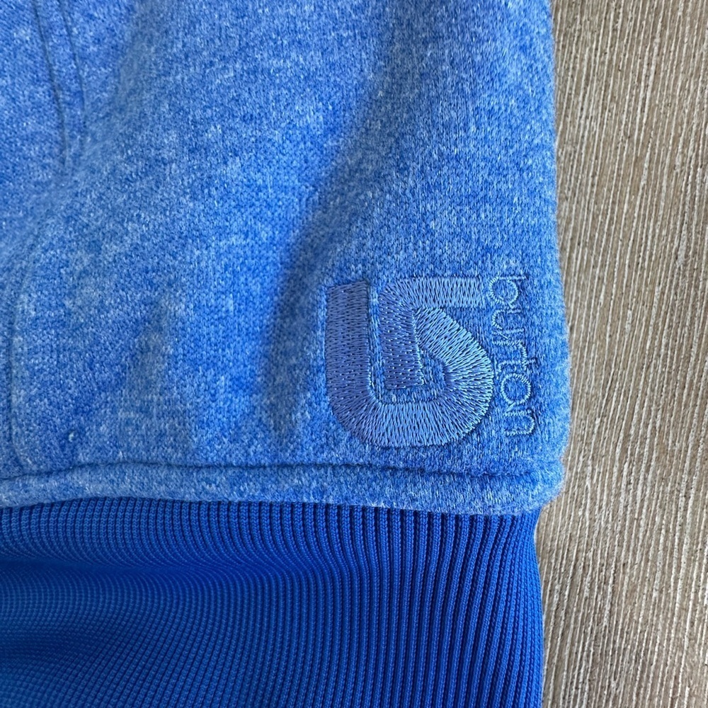 Burton womens dryride hooded Blue Zip-Up Vest small EUC - Picture 9 of 9